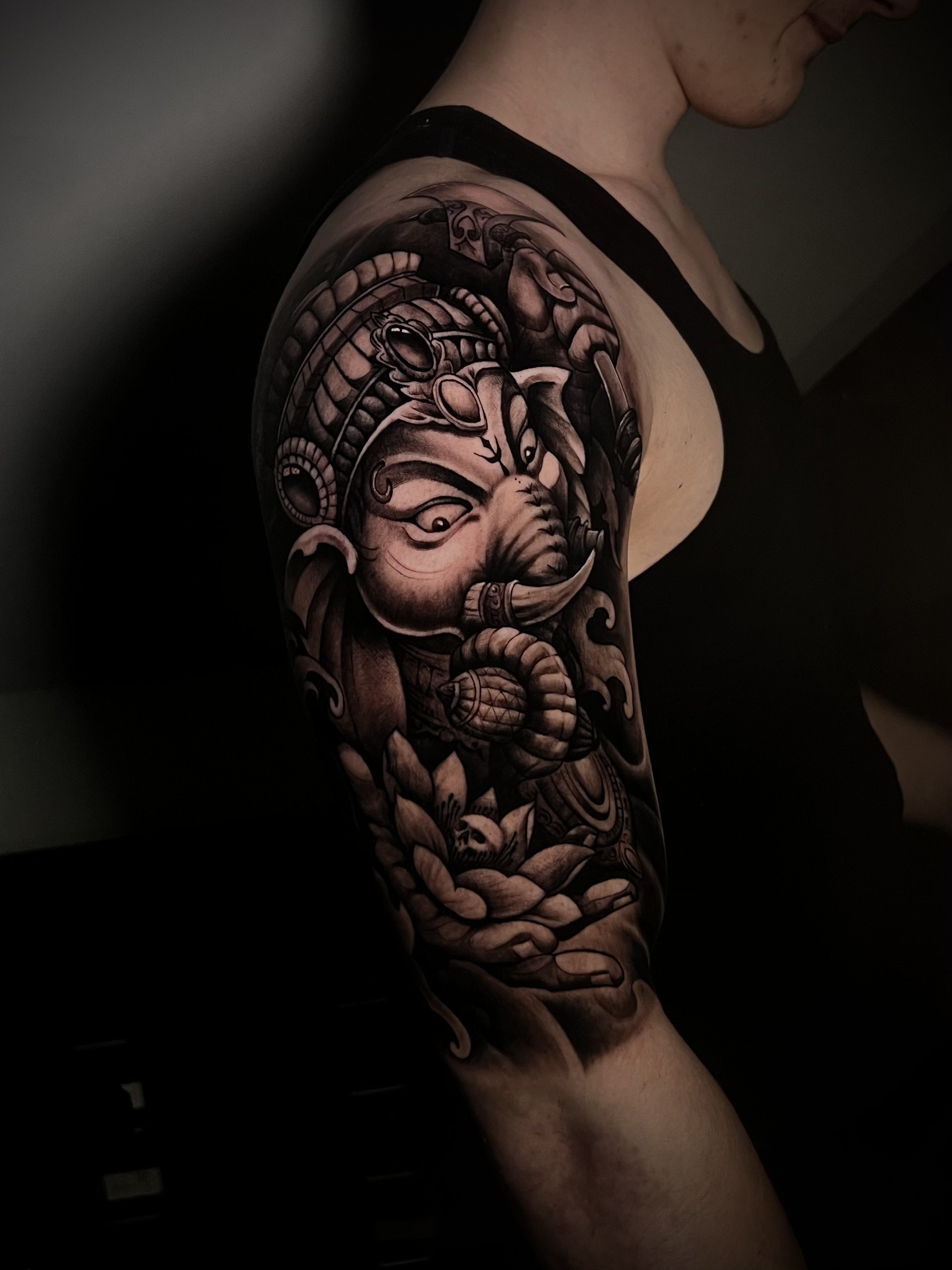 Black and Grey tattoo 16
